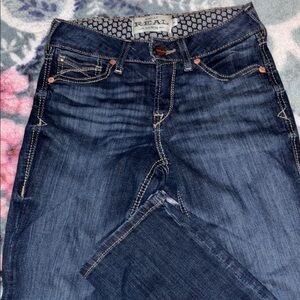 Ariat Blue Straight Leg Jeans with Rich Indigo Finish